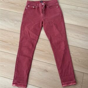 GAP Red Denim Jeans